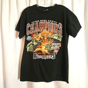 Vintage Lee‎ Superbowl 37 Champions T Pound The Rock Tampa Bay Buccaneers READ